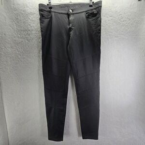 Harley Davidson Faux Leather Pants Womens Sz 8 34 31 Skinny Black‎ Moto Biker
